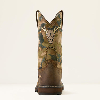 Ariat Groundbreaker Antler Waterproof Wide Square Toe Work Boot