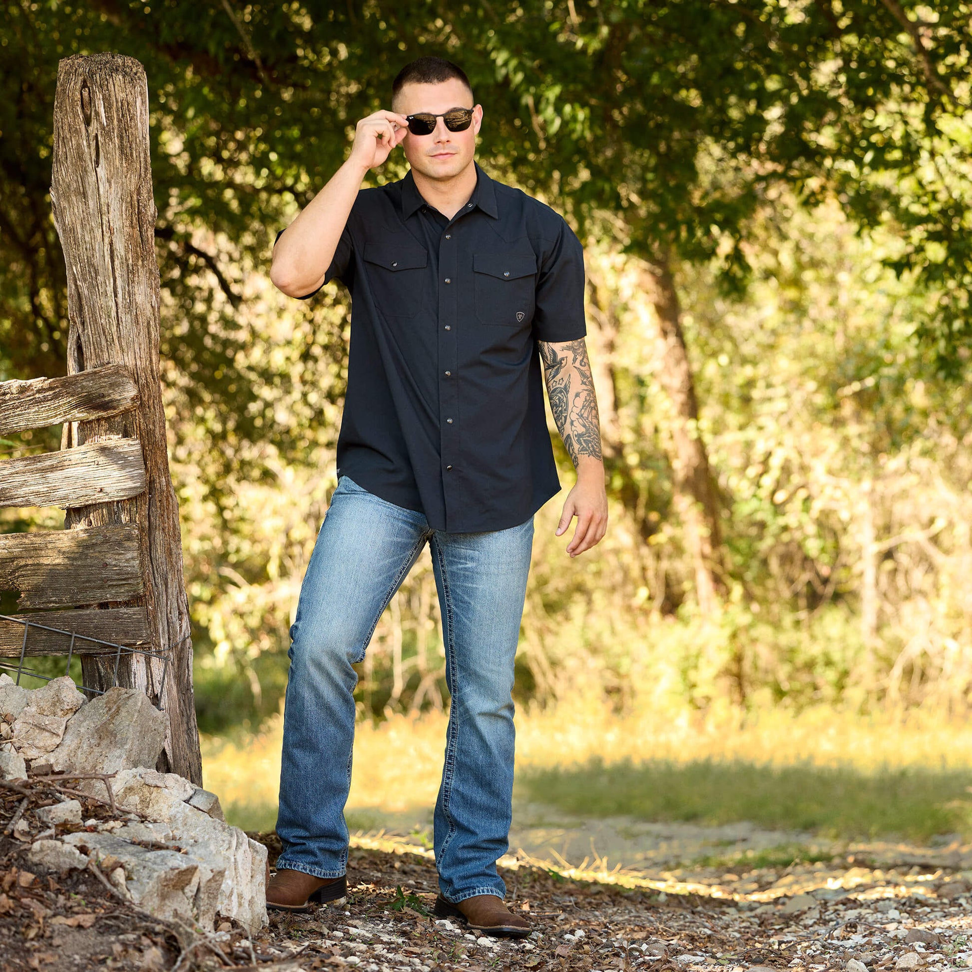 Ariat M5 Slim Ridgeline Stackable Straight Leg Jean