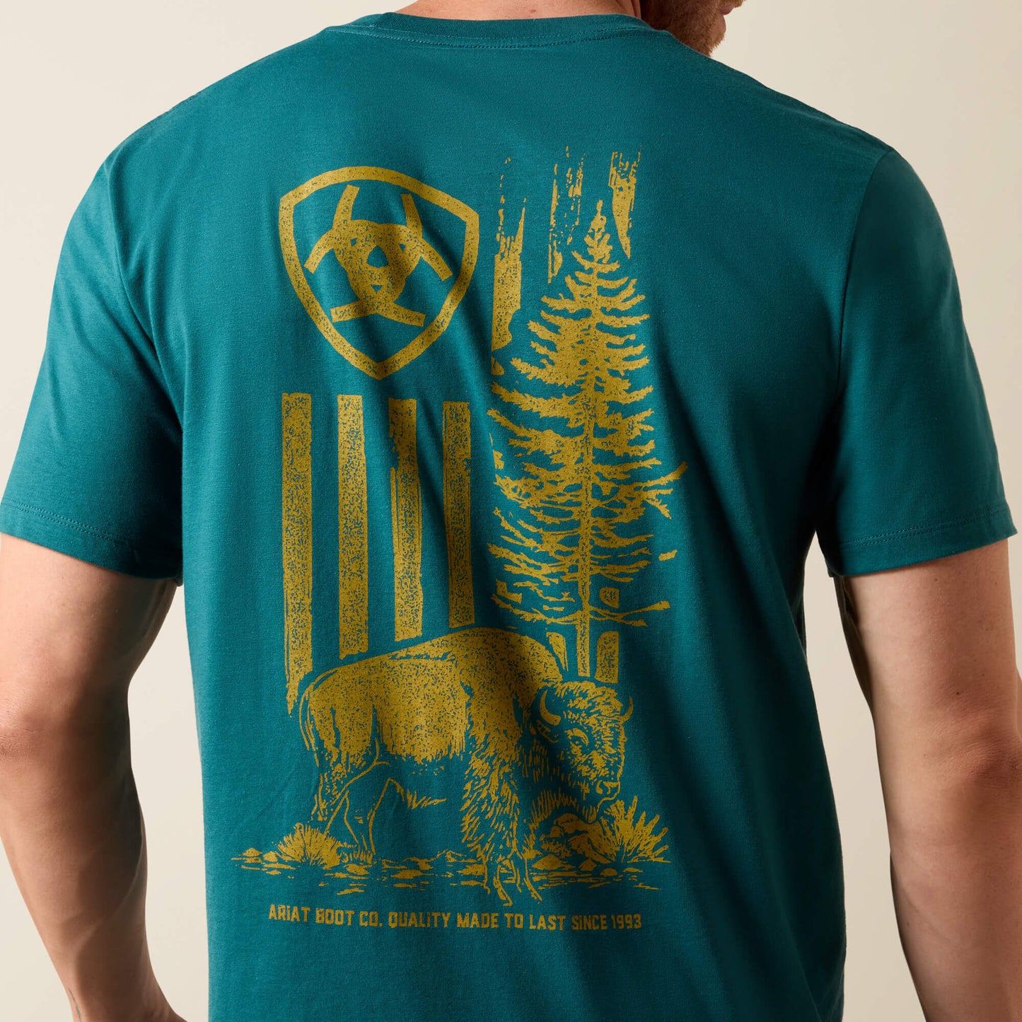 Ariat Ariat Bison Wander Flag Classic Fit T-Shirt