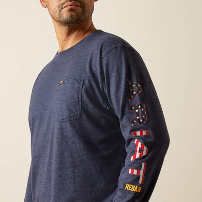 Ariat Rebar Cotton Strong Standard Logo Pocket T-Shirt