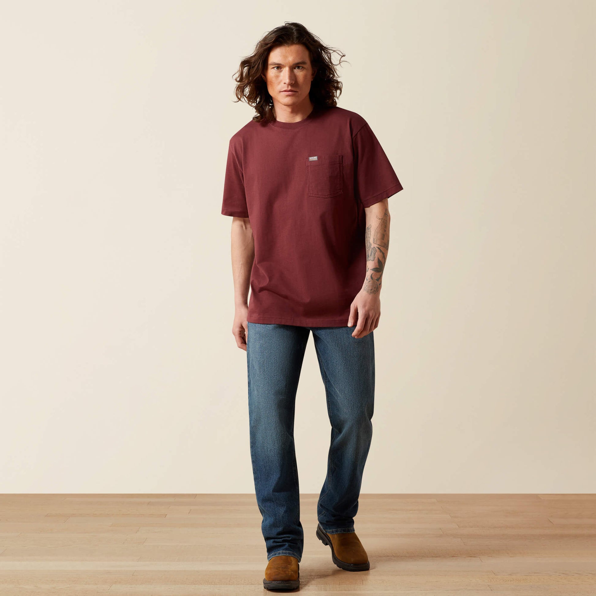 Ariat Rebar Cotton Strong Standard Pocket T-Shirt