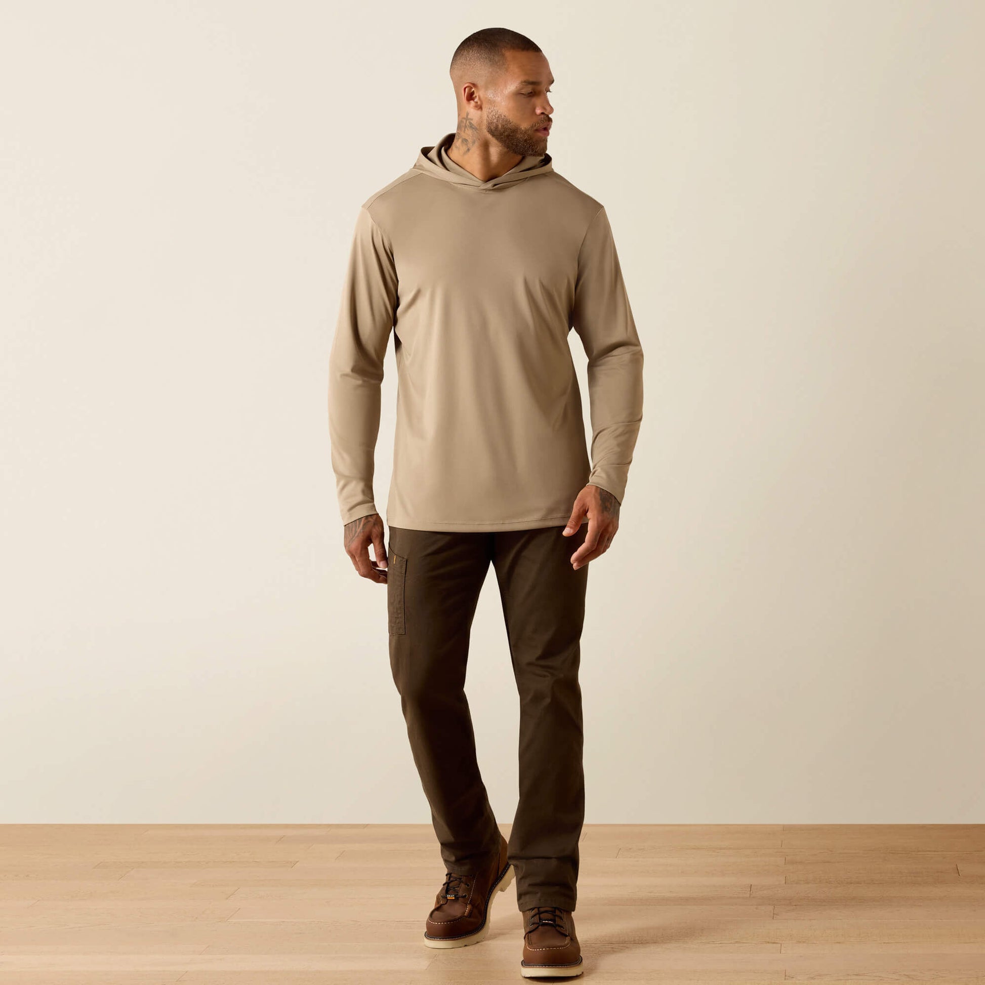 Ariat Rebar Sunblocker Outdoor Hooded Classic Fit Long Sleeve T-Shirt