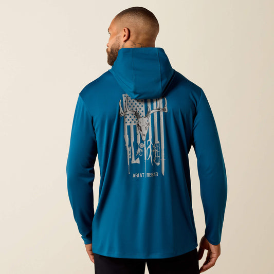 Ariat Rebar Sunblocker Outdoor Hooded Classic Fit Long Sleeve T-Shirt