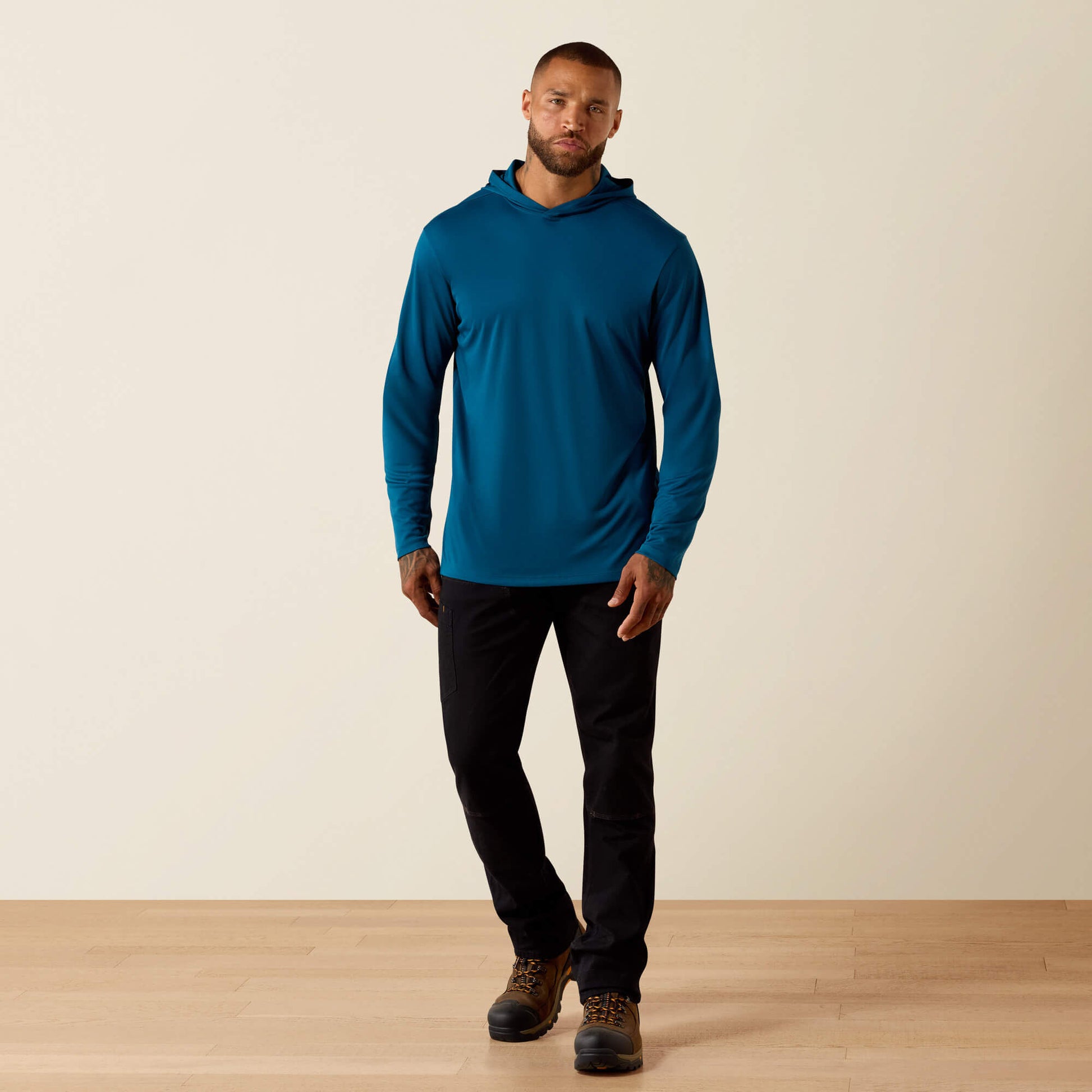 Ariat Rebar Sunblocker Outdoor Hooded Classic Fit Long Sleeve T-Shirt