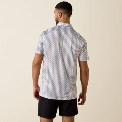 Ariat All Over Print Fitted Polo
