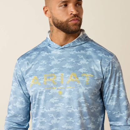 Ariat Rebar Sunblocker Printed Craft Hooded Long Sleeve T-Shirt