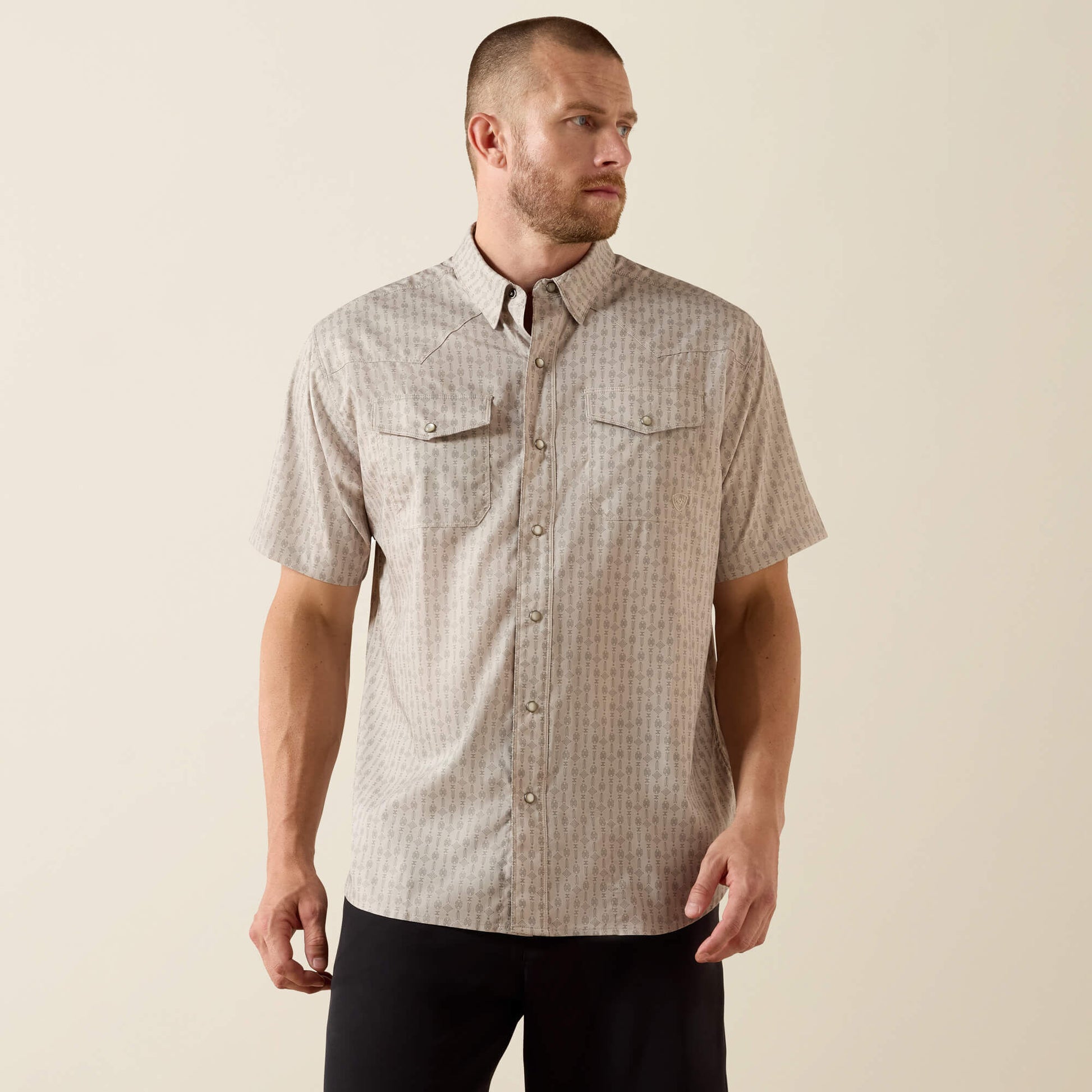 Ariat Printed Western VentTEK Classic Fit Snap Shirt