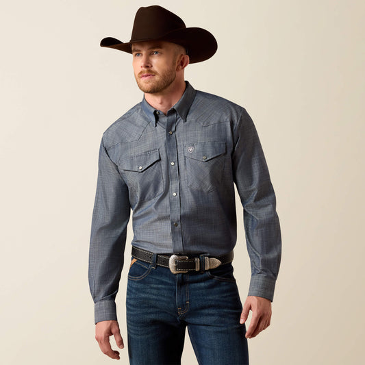 Ariat Wrinkle Free Refined Slub Classic Fit Shirt