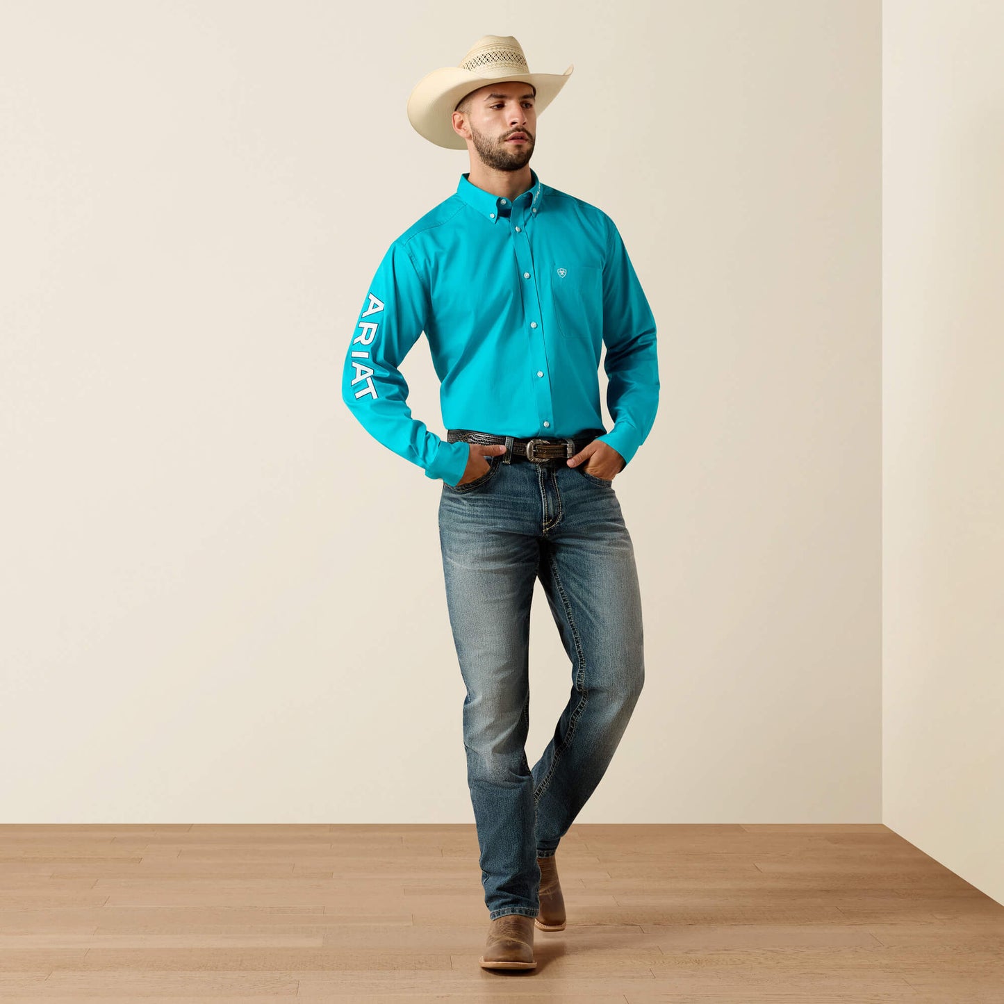 Ariat Team Logo Lightweight Twill Classic Fit Shirt