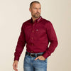 BURGUNDY/WHITE