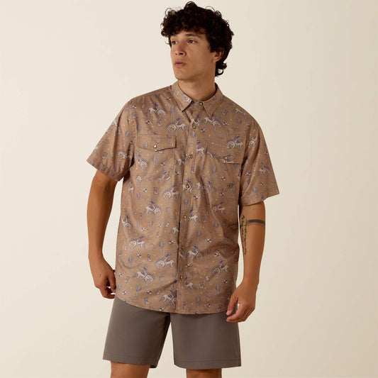 Ariat Printed VentTEK Western Fitted Snap Shirt