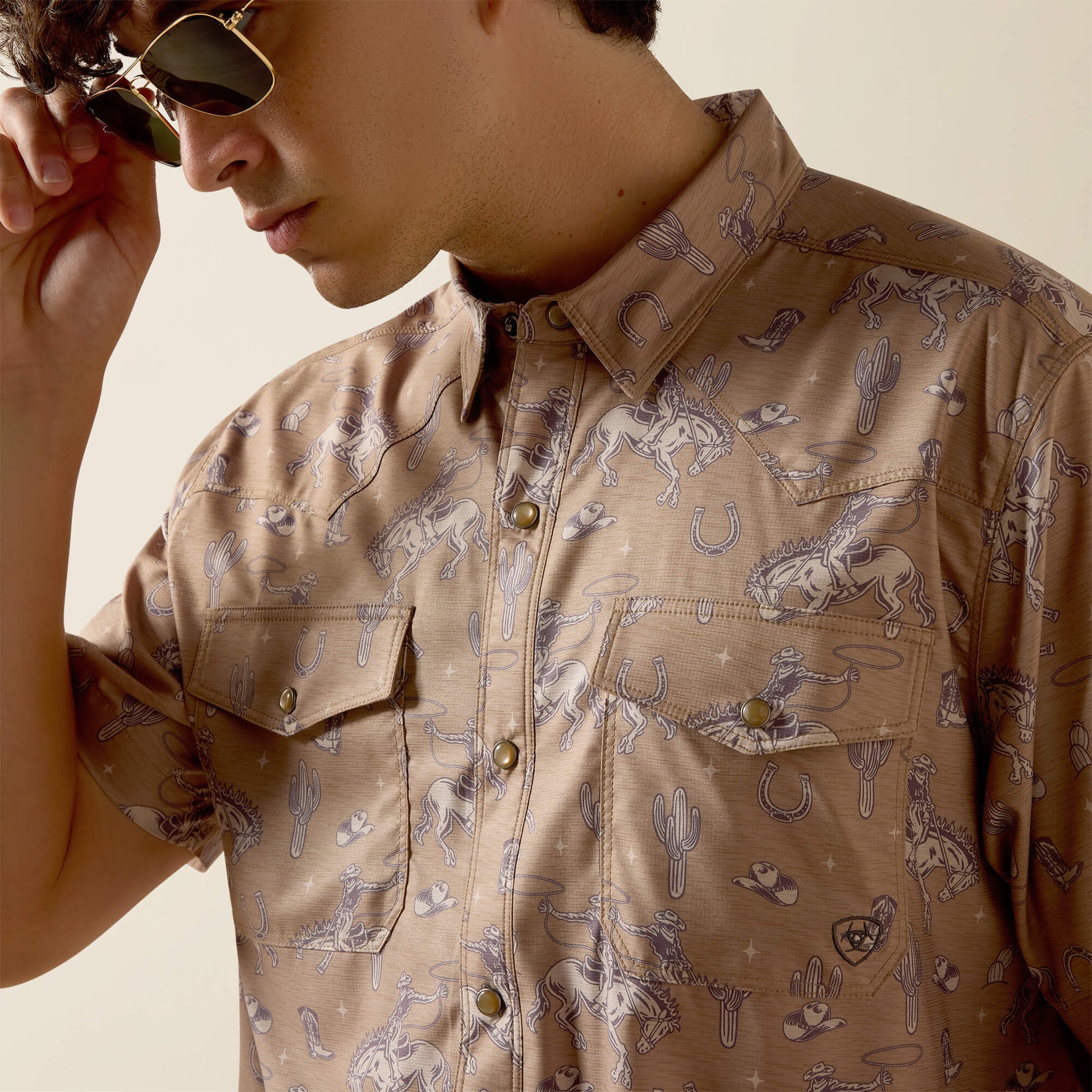 Ariat Printed VentTEK Western Fitted Snap Shirt