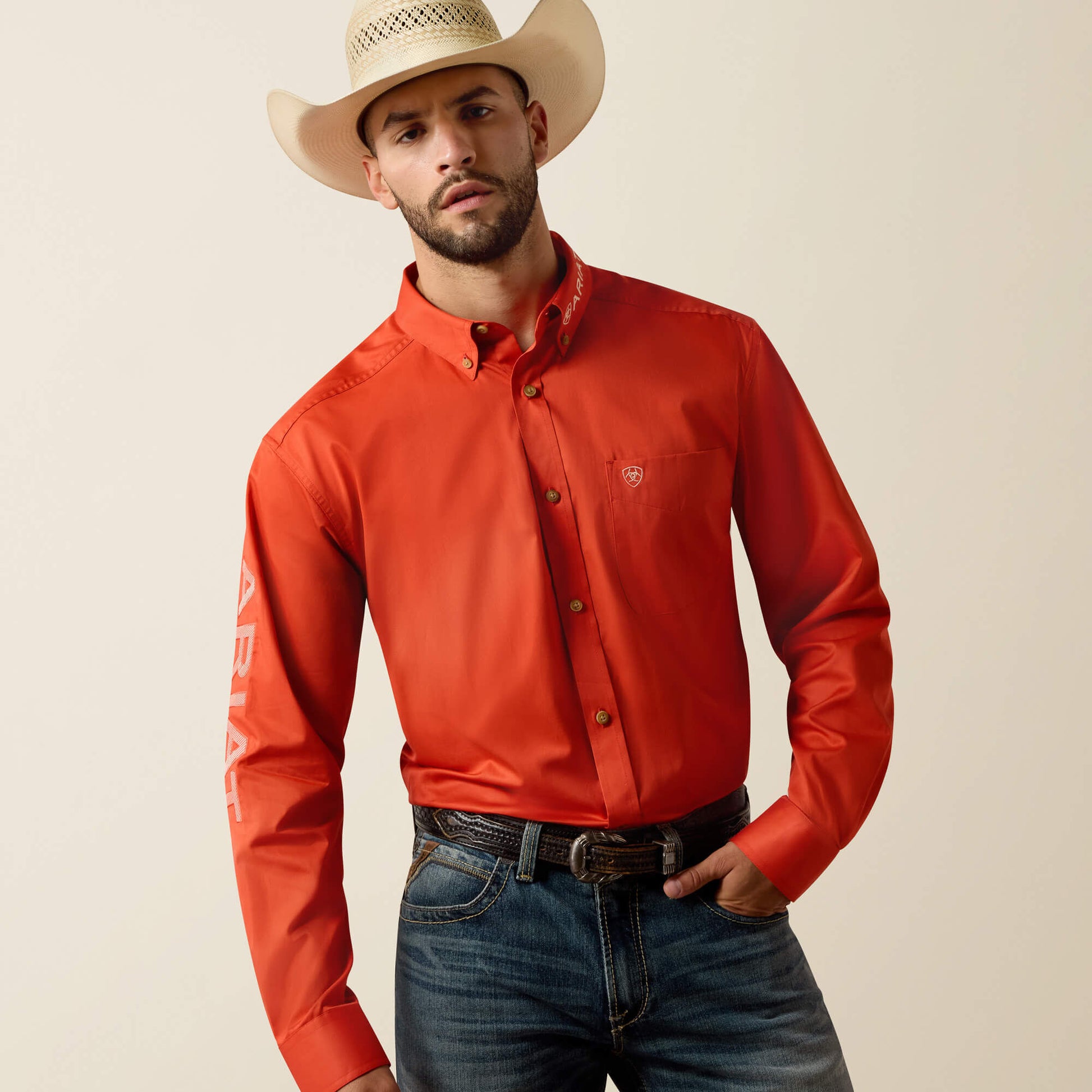 Ariat Team Logo Lightweight Twill Classic Fit Shirt