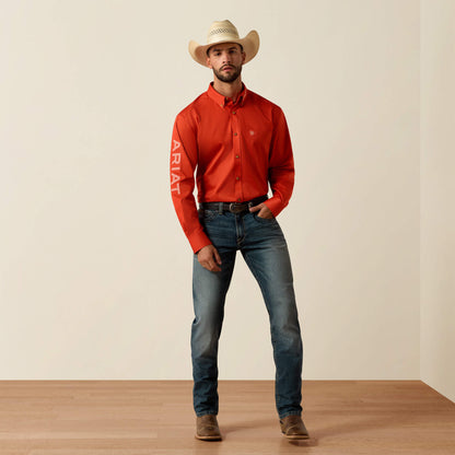 Ariat Team Logo Lightweight Twill Classic Fit Shirt