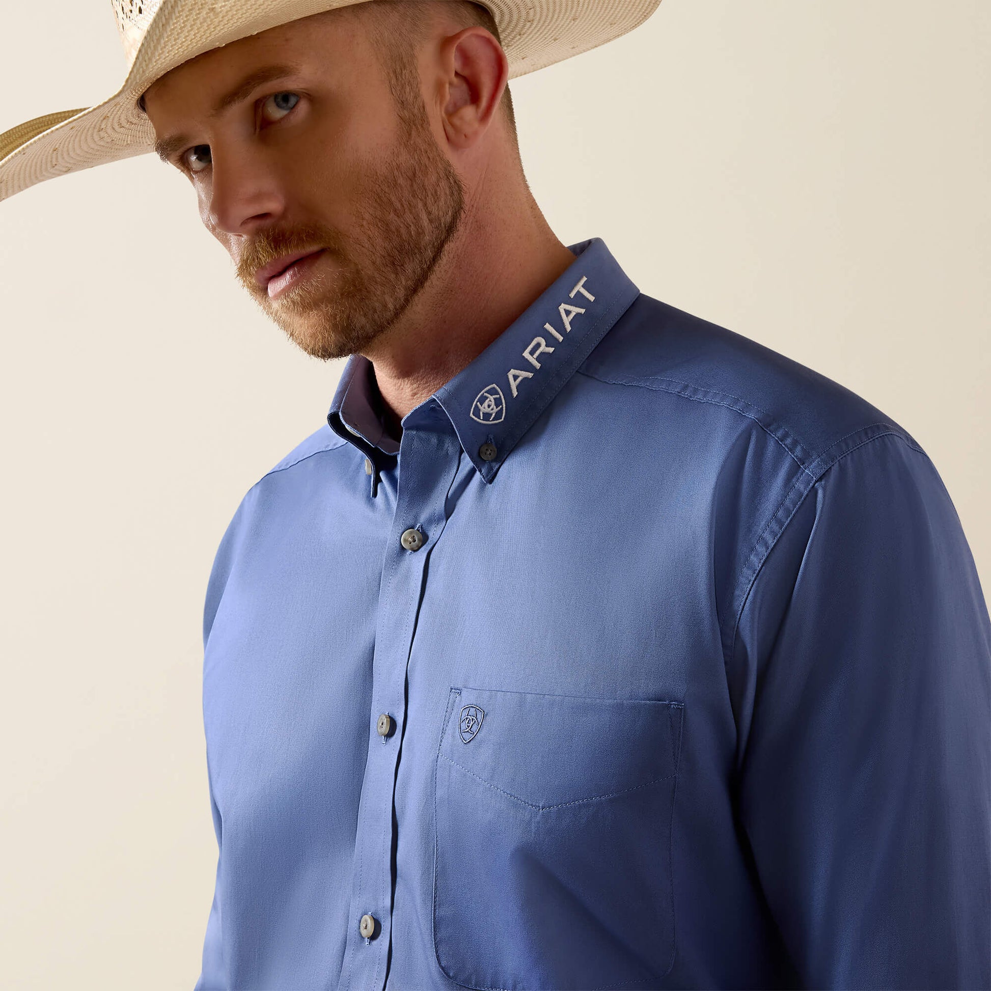 Ariat Team Logo Lightweight Twill Classic Fit Shirt