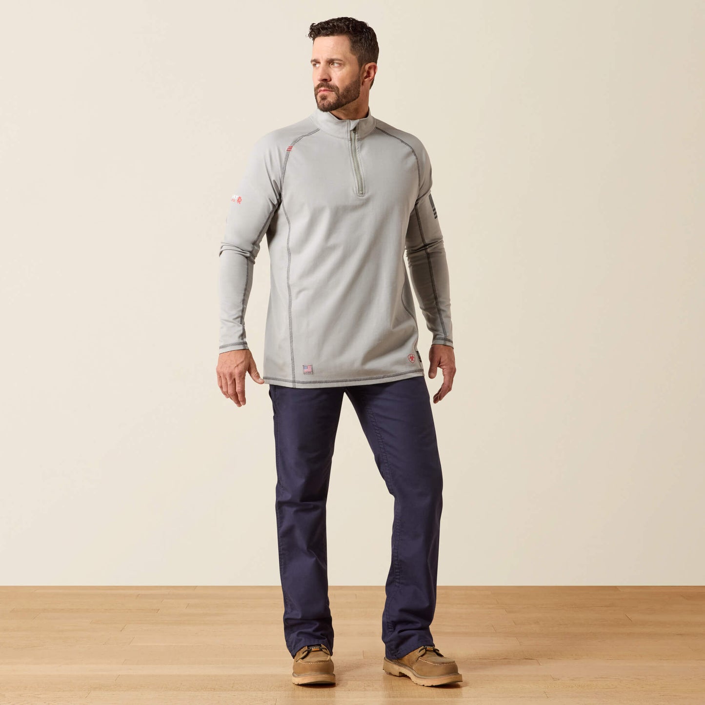 Ariat FR Combat Stretch Patriot 1/4 Zip Work Shirt