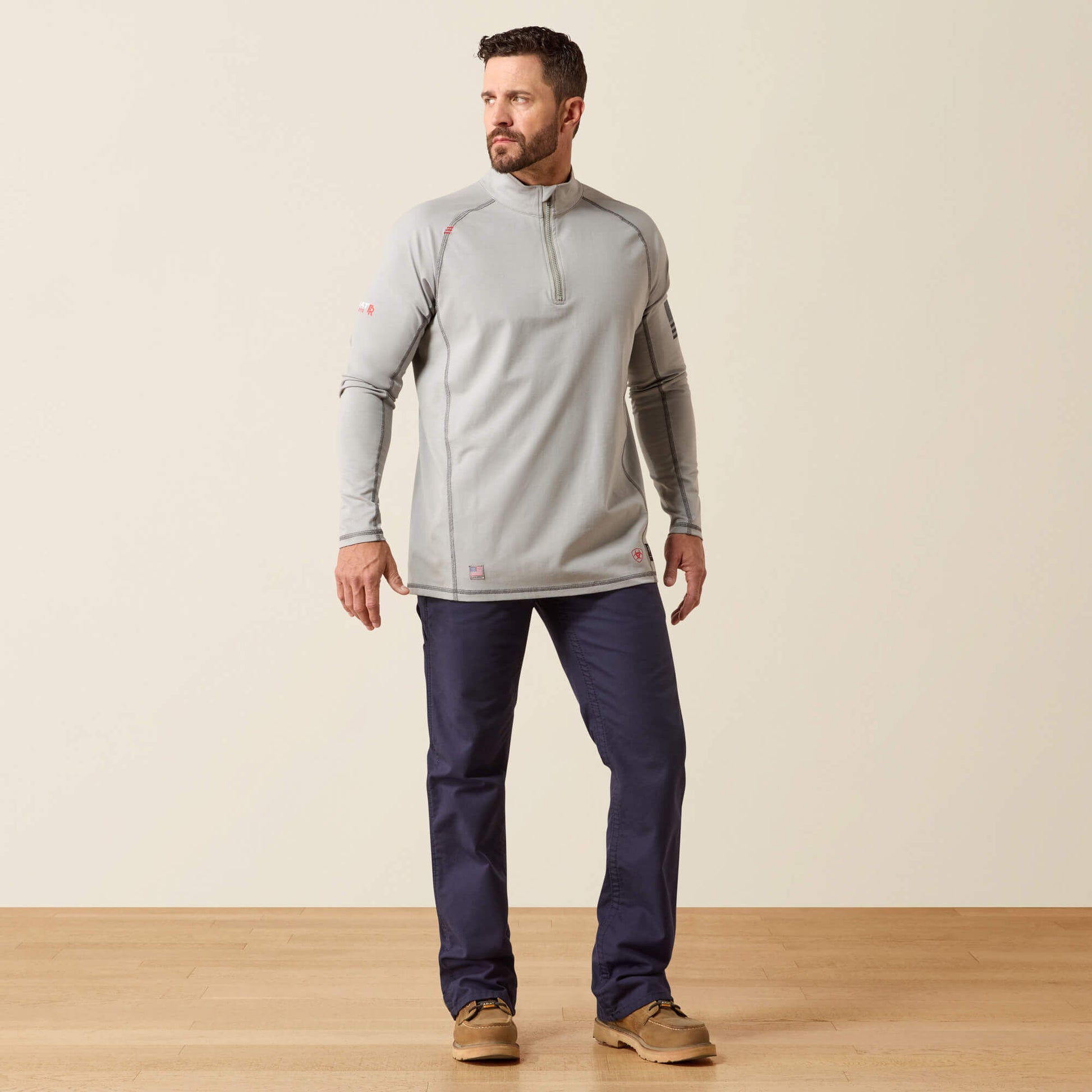 Ariat FR Combat Stretch Patriot 1/4 Zip Work Shirt
