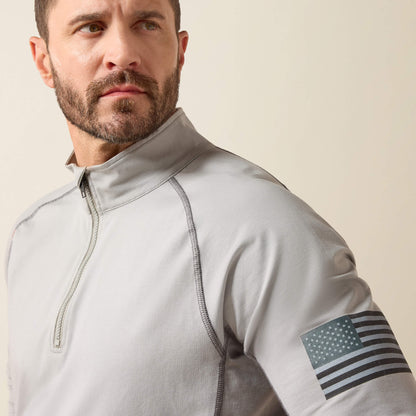 Ariat FR Combat Stretch Patriot 1/4 Zip Work Shirt