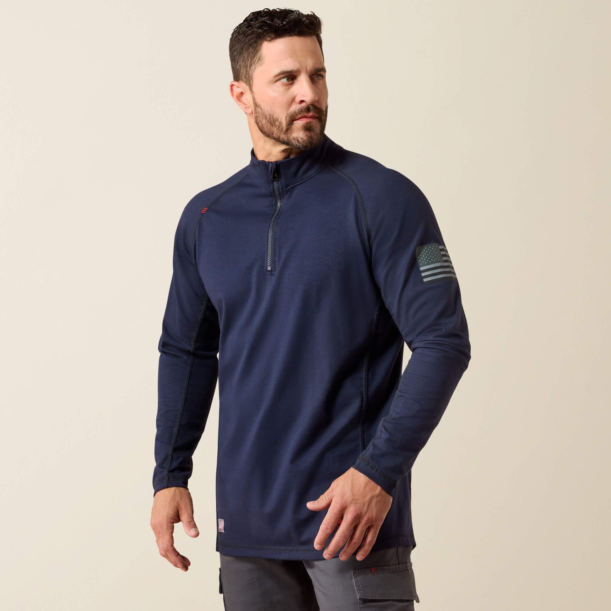 Ariat FR Combat Stretch Patriot 1/4 Zip Work Shirt