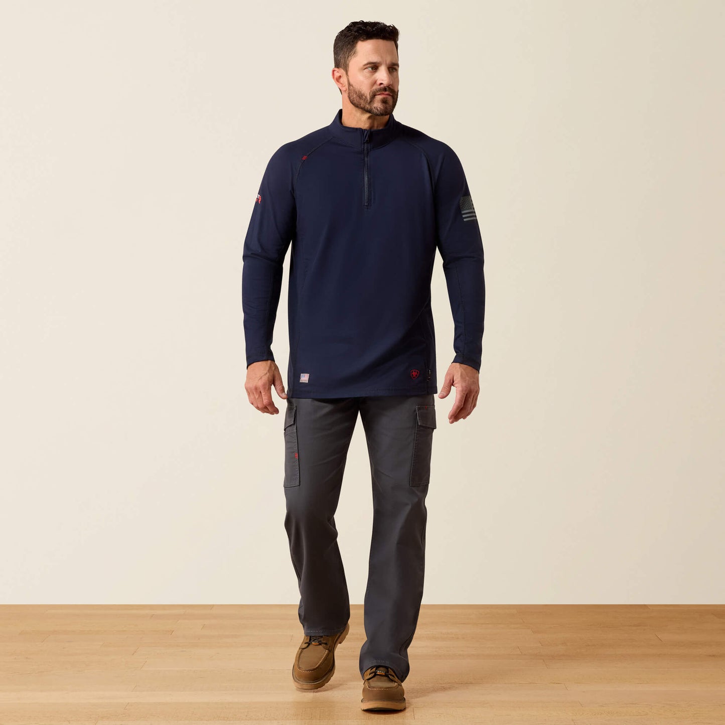 Ariat FR Combat Stretch Patriot 1/4 Zip Work Shirt