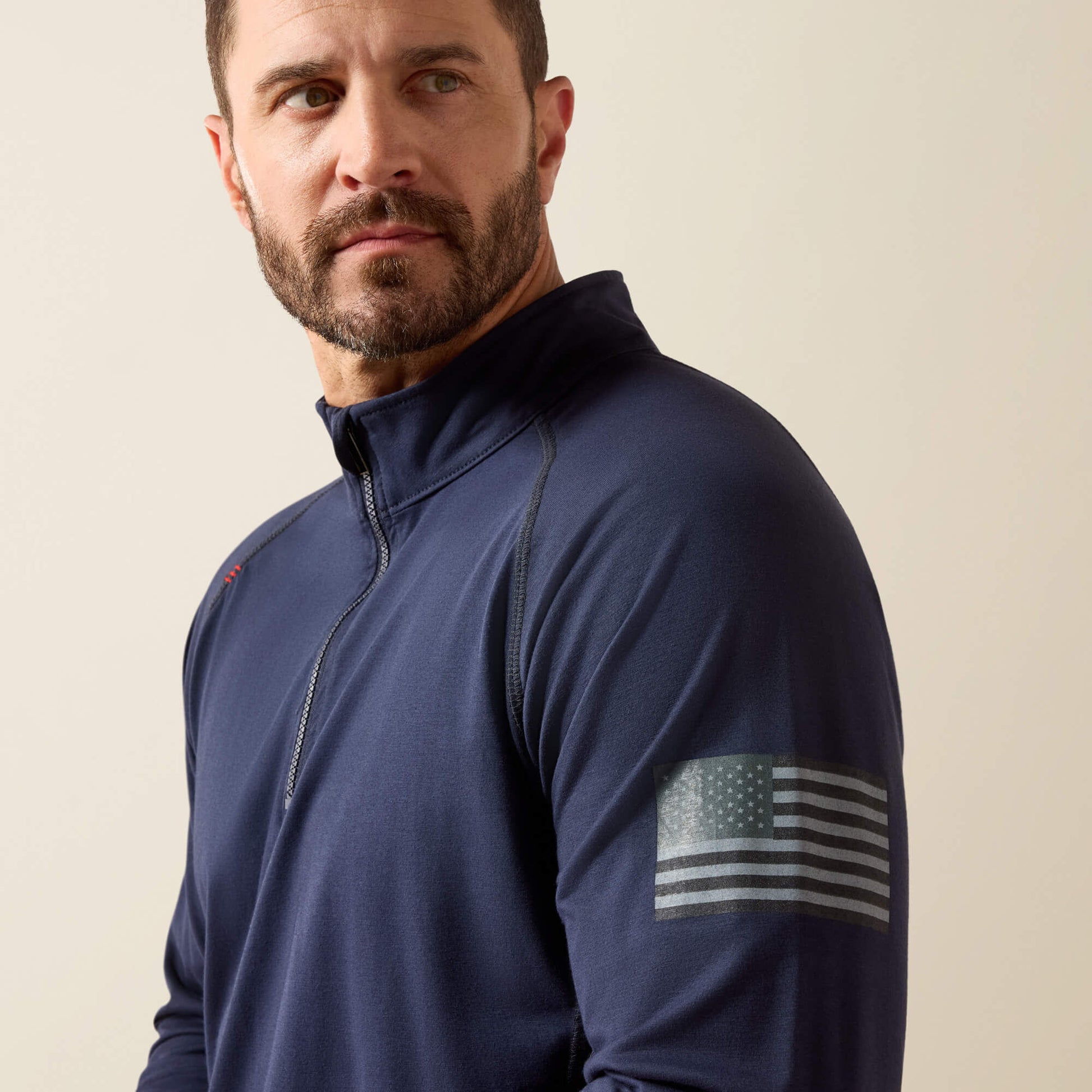Ariat FR Combat Stretch Patriot 1/4 Zip Work Shirt