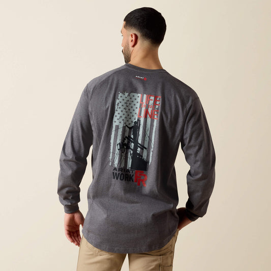 Ariat FR Air Life on the Line Graphic Top