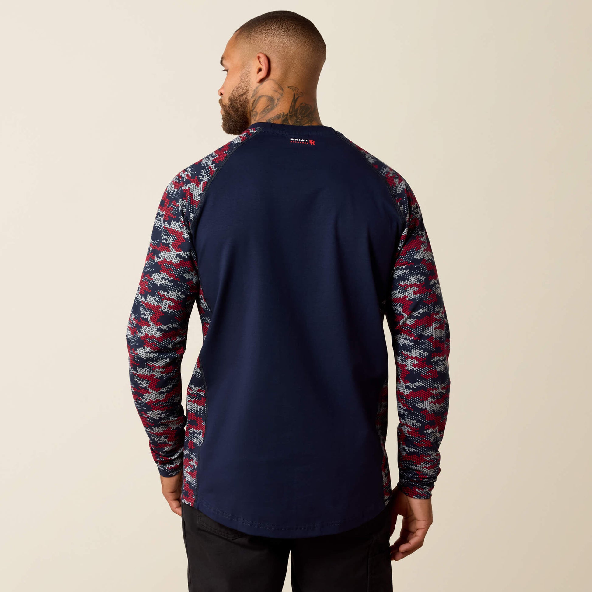 Ariat FR Stretch Camo Baseball T-Shirt