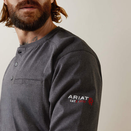 Ariat FR Air Refinery Row Graphic Henley Top