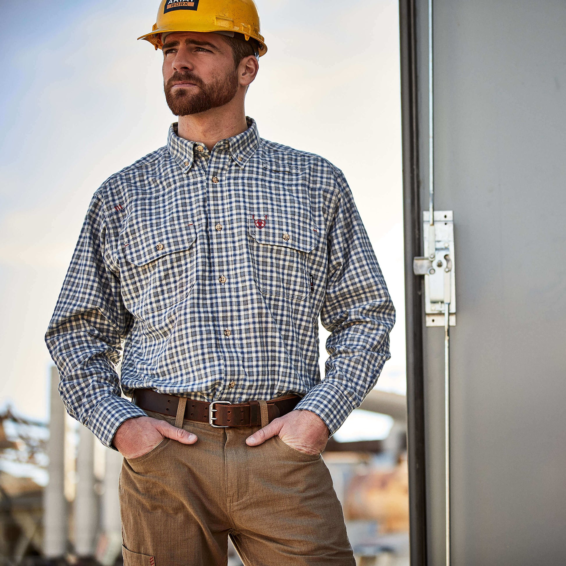 Ariat FR Plaid Featherlight Work Shirt