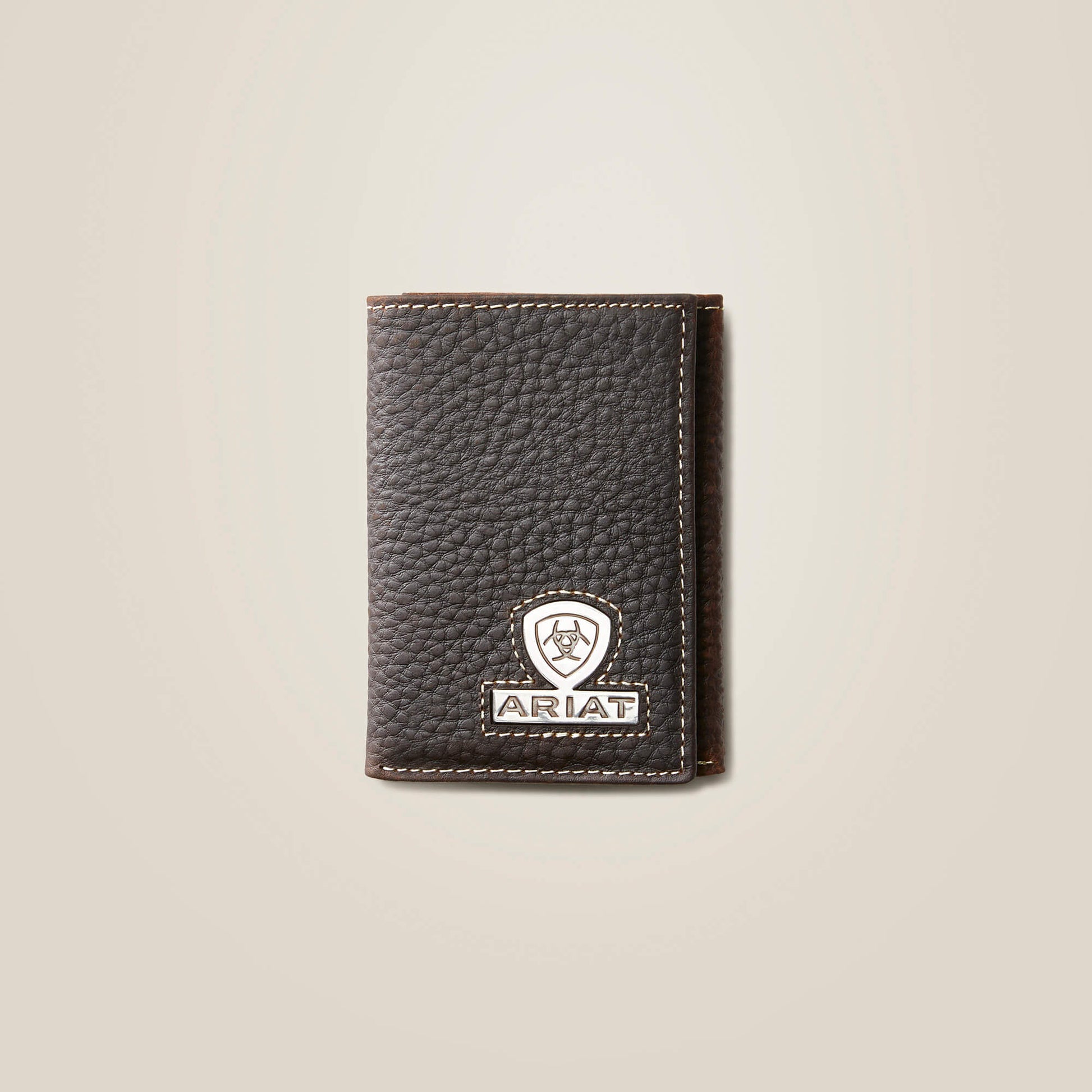 Ariat Trifold Wallet Stacked Logo