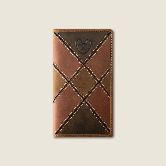 Ariat Patchwork Embroidered Logo Rodeo Wallet