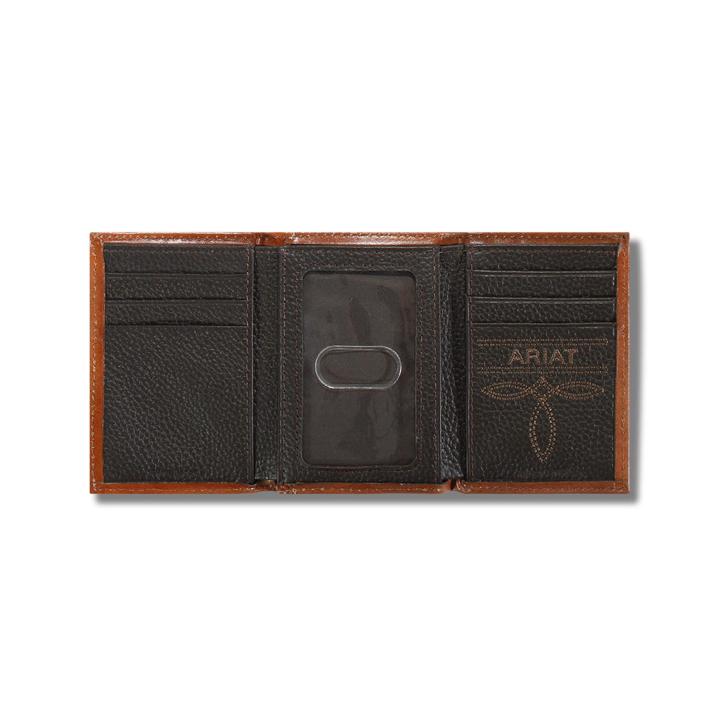 Ariat Lattice embossed trifold wallet