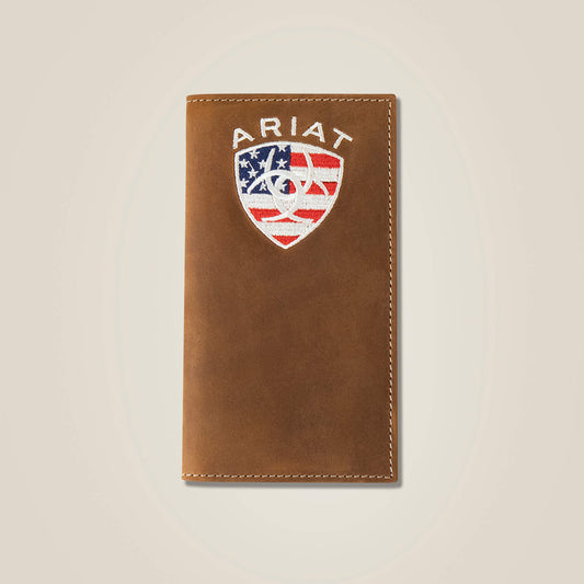 Ariat Flag Shield Rodeo Wallet