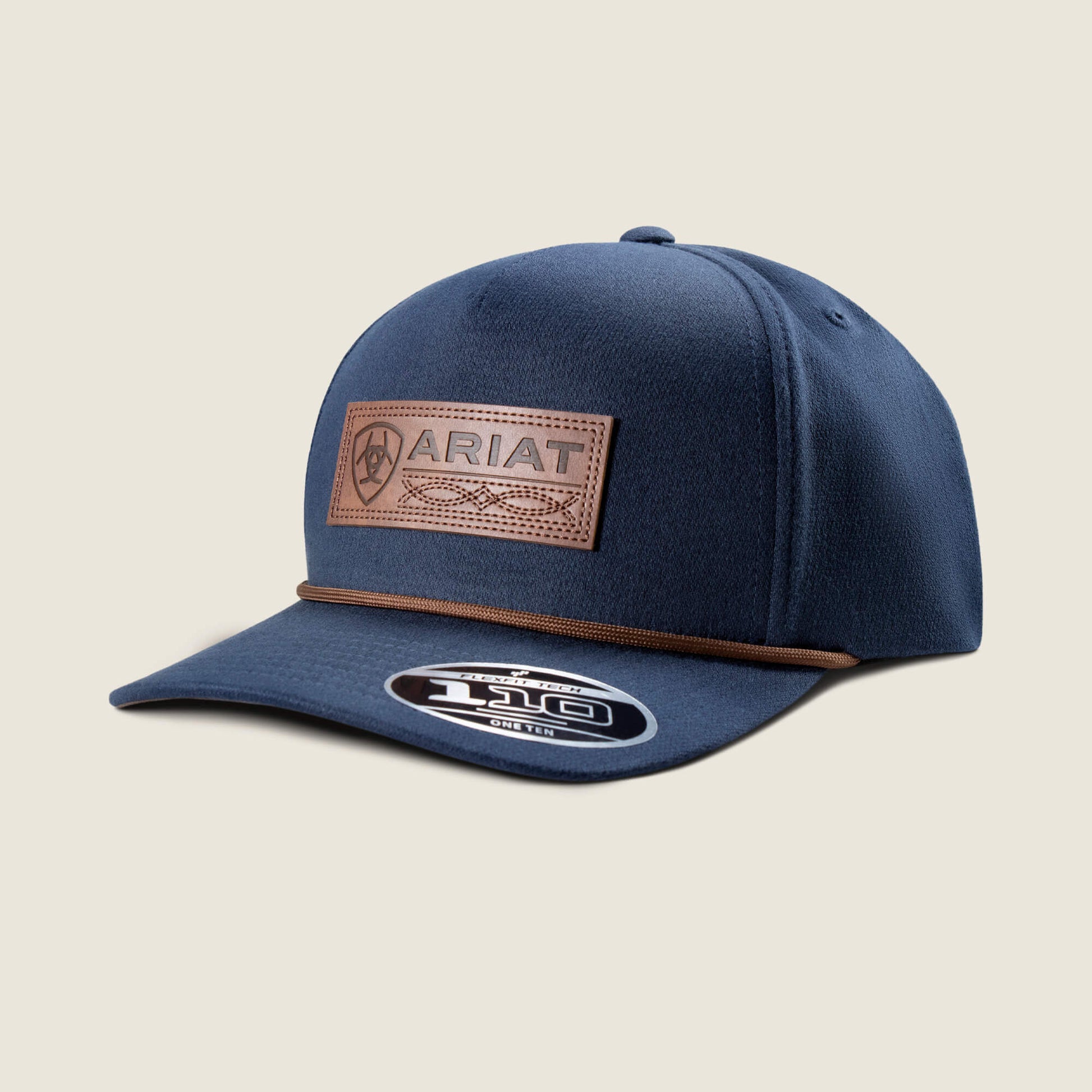 Ariat Boot Stitch Faux Leather Patch Cap