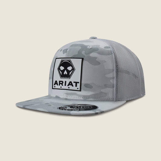 Ariat Ariat Work Skull Bolt Patch Cap