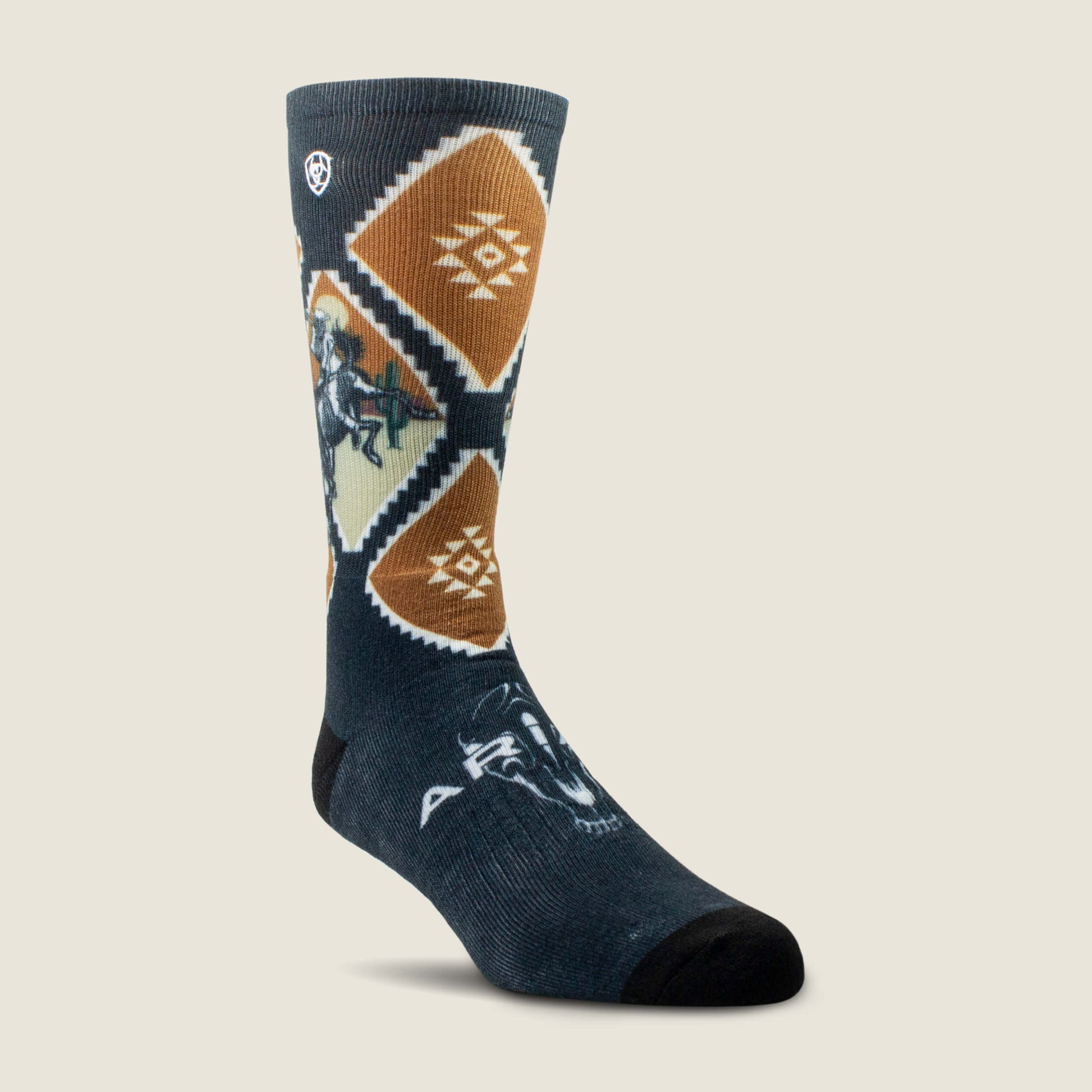 Ariat Southwest Rider Crew Sock 2 Pair Pack