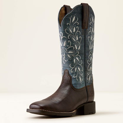 Ariat Round Up Holly Wide Square Toe Western Boot