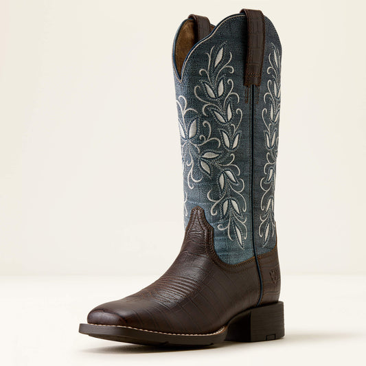 Ariat Round Up Holly Wide Square Toe Western Boot