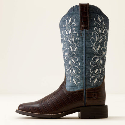 Ariat Round Up Holly Wide Square Toe Western Boot