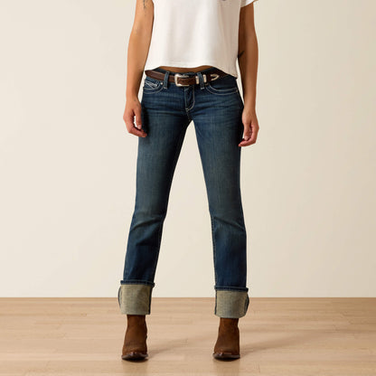 Ariat R.E.A.L. Mid Rise Stretch Icon Stackable Straight Leg Jean
