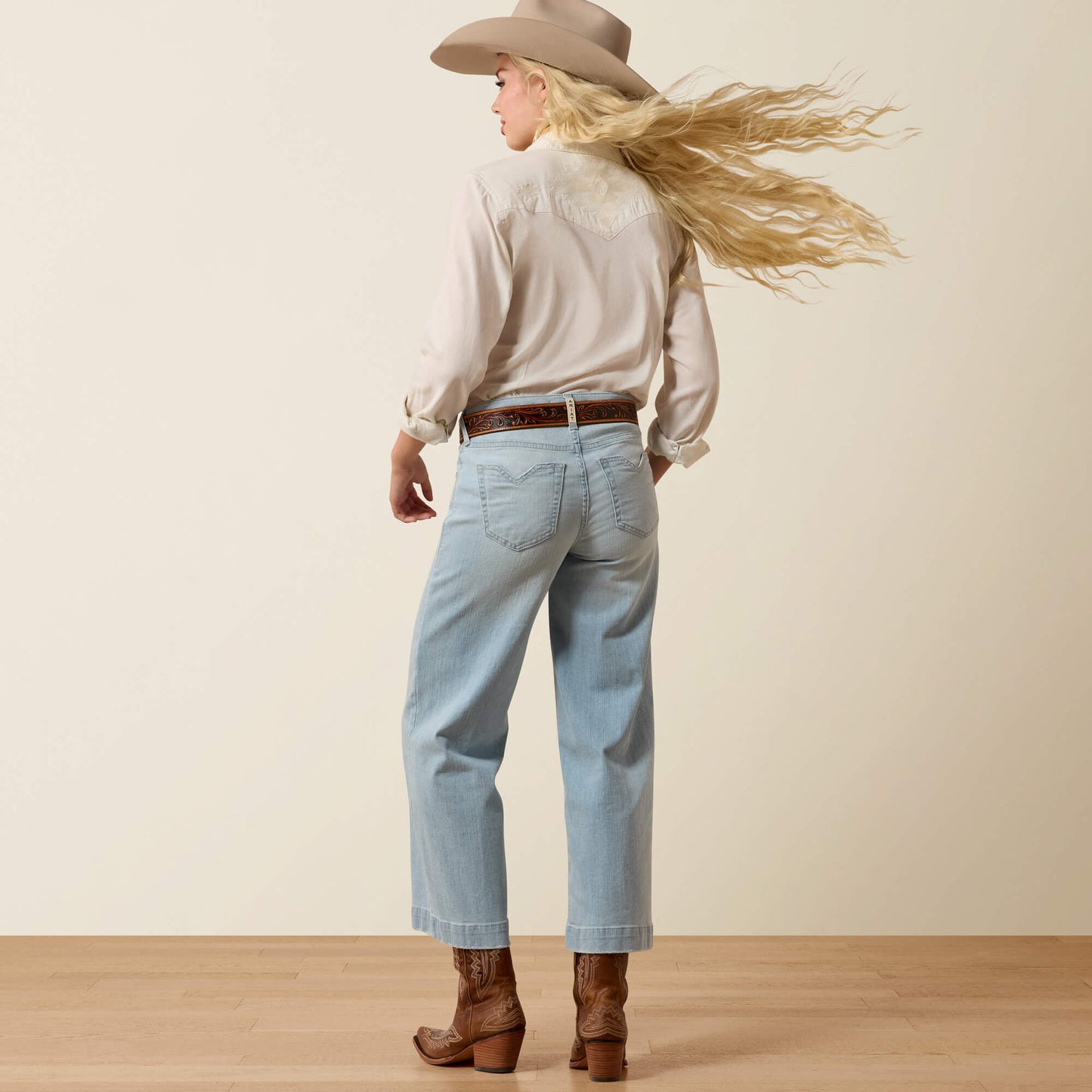 Ariat Perfect Rise Clare Wide Leg Crop Jeans
