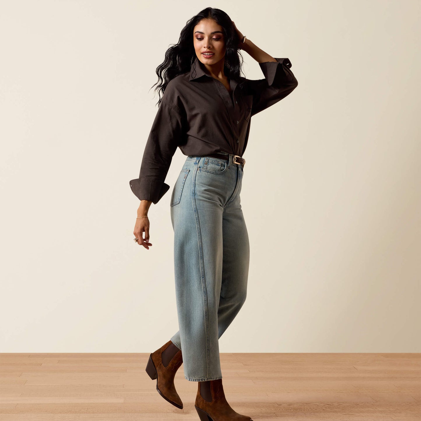 Ariat Ultra High Rise Jazmine Barrel Jeans