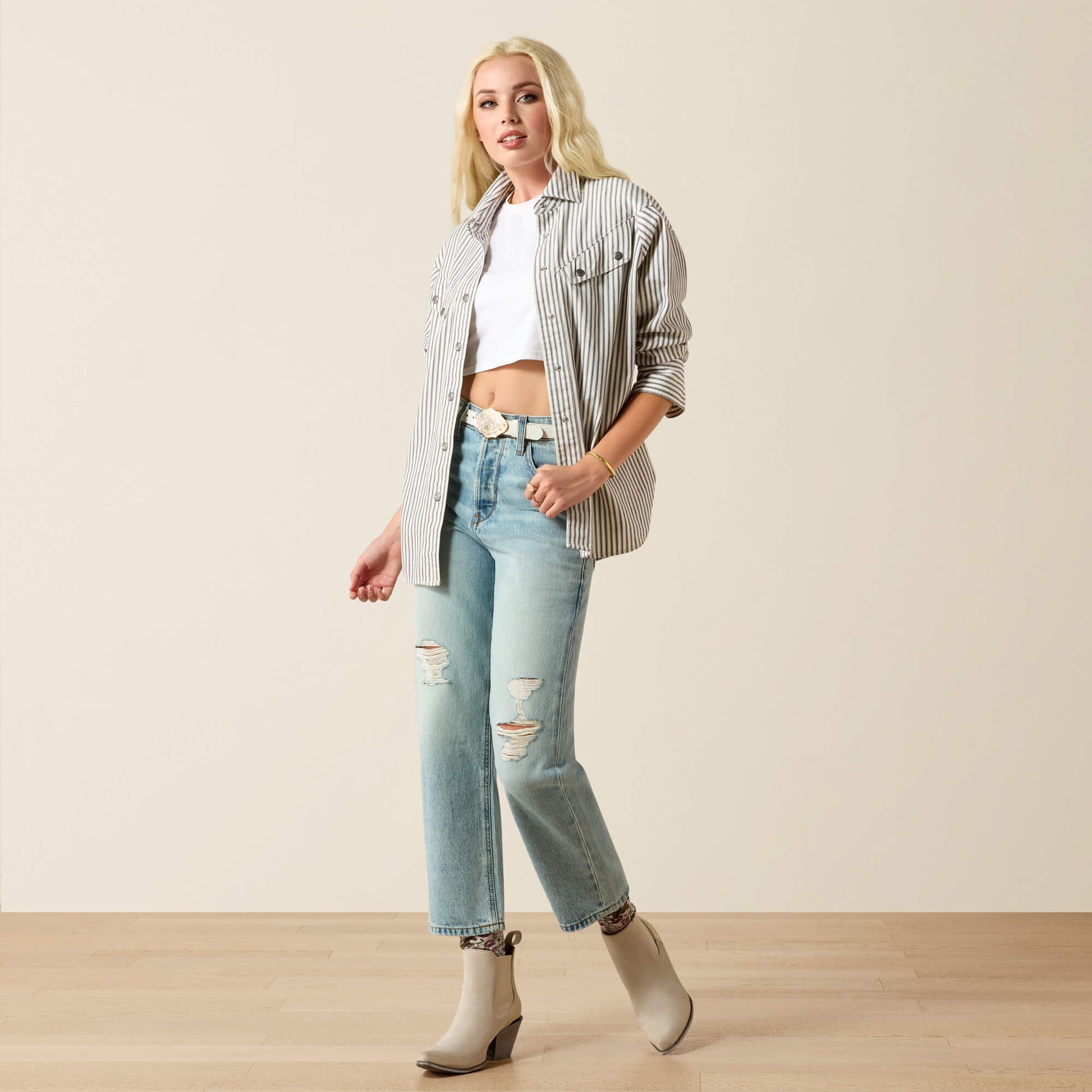 Ariat Ultra High Rise Tomboy Relaxed Straight Leg Jeans