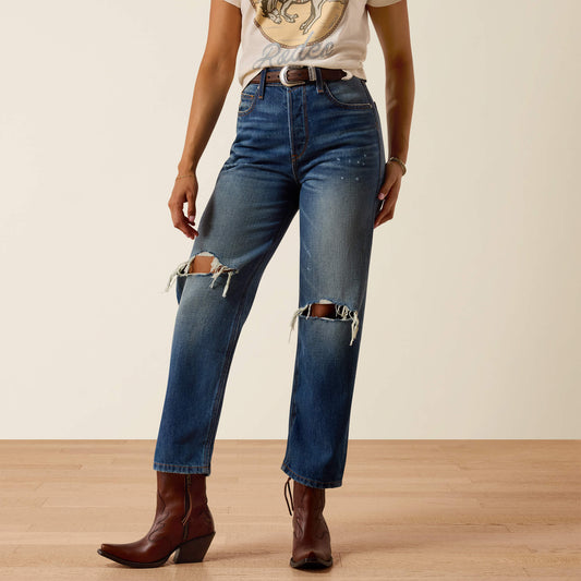 Ariat Ultra High Rise Relaxed Tomboy Straight Leg Jeans