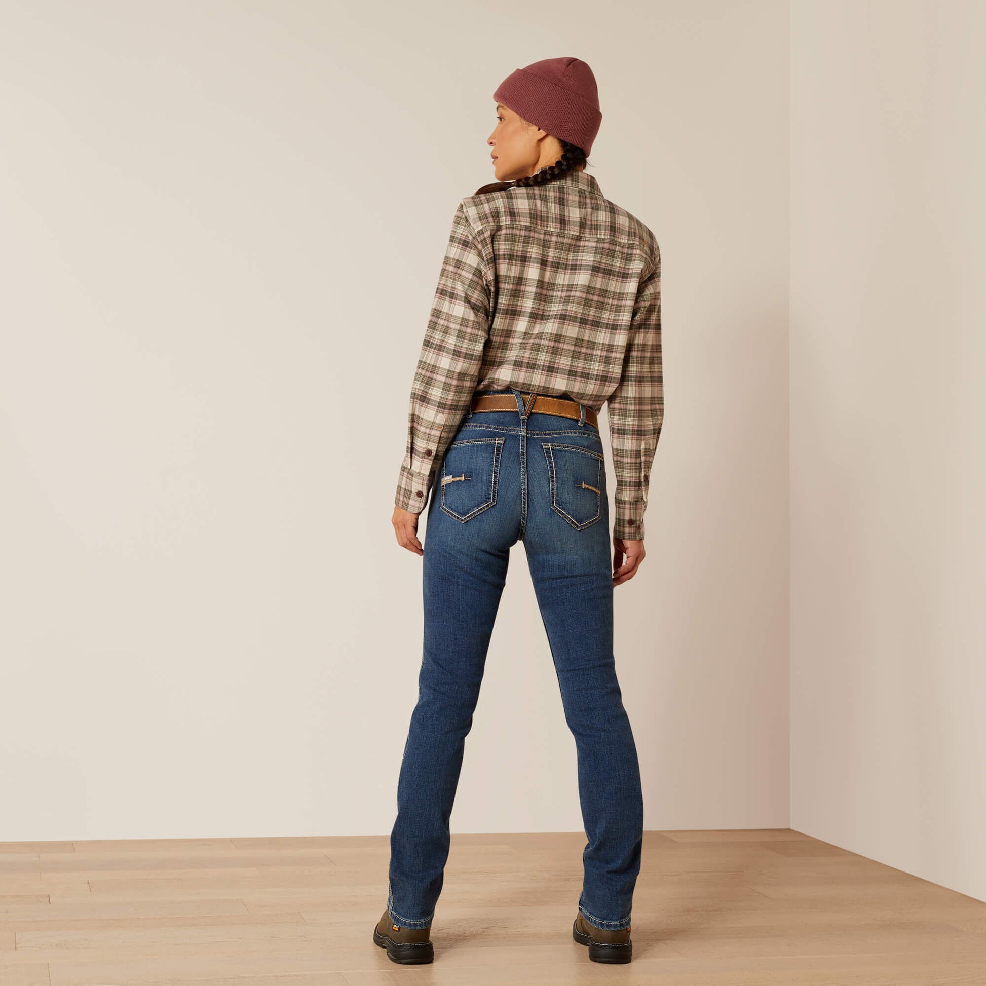Ariat Rebar High Rise Riveter DuraStretch Straight Leg Jeans