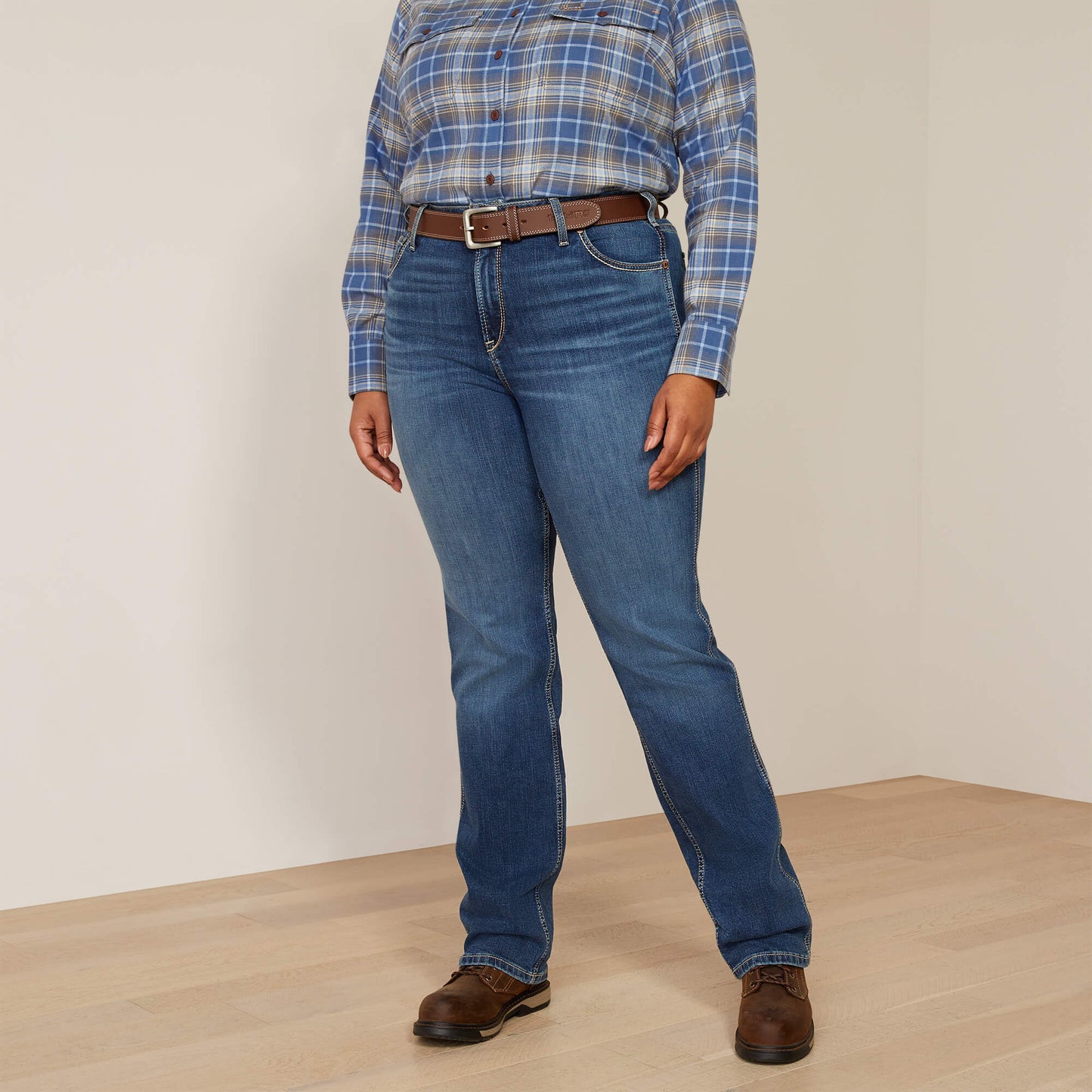 Ariat Rebar High Rise Riveter DuraStretch Straight Leg Jeans