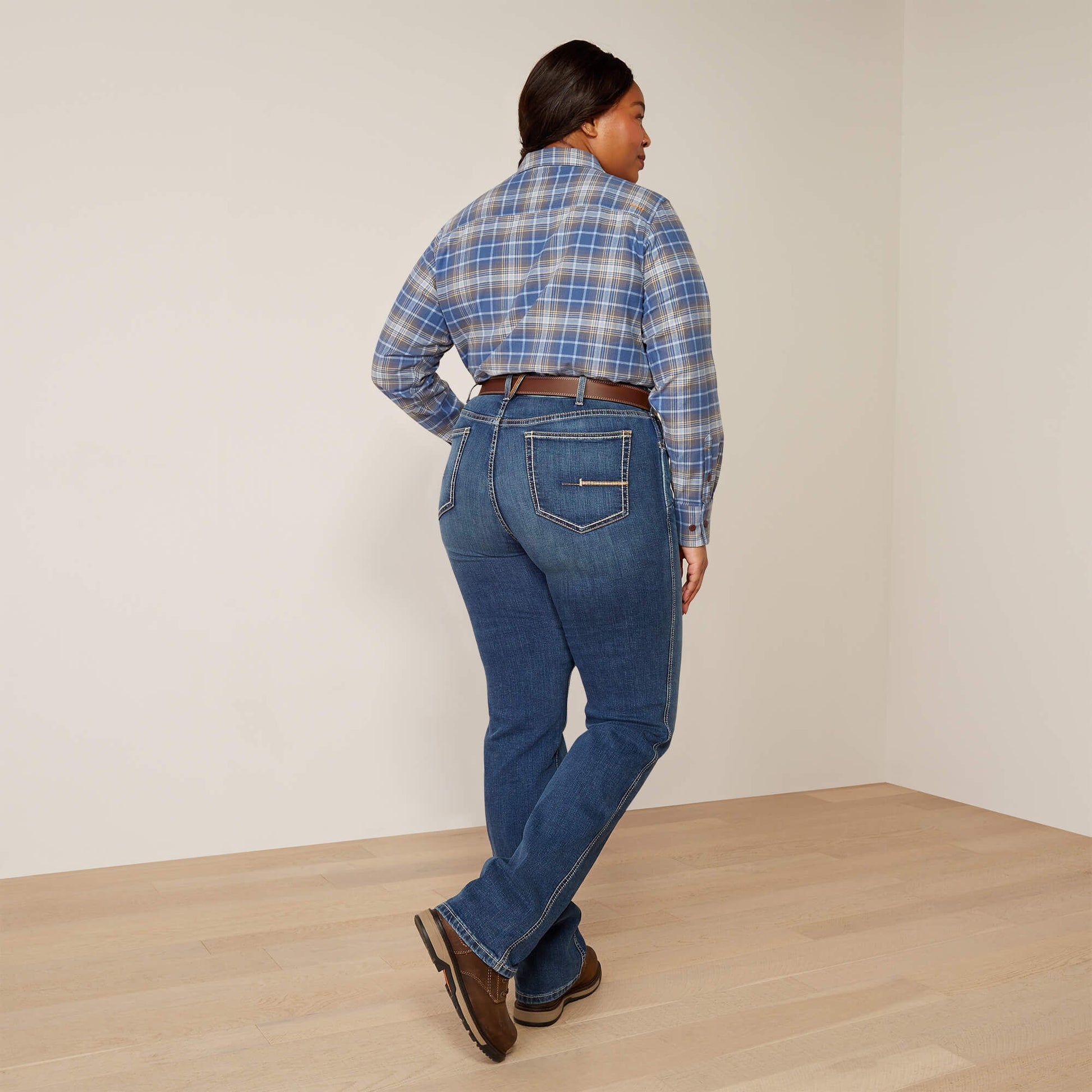 Ariat Rebar High Rise Riveter DuraStretch Straight Leg Jeans