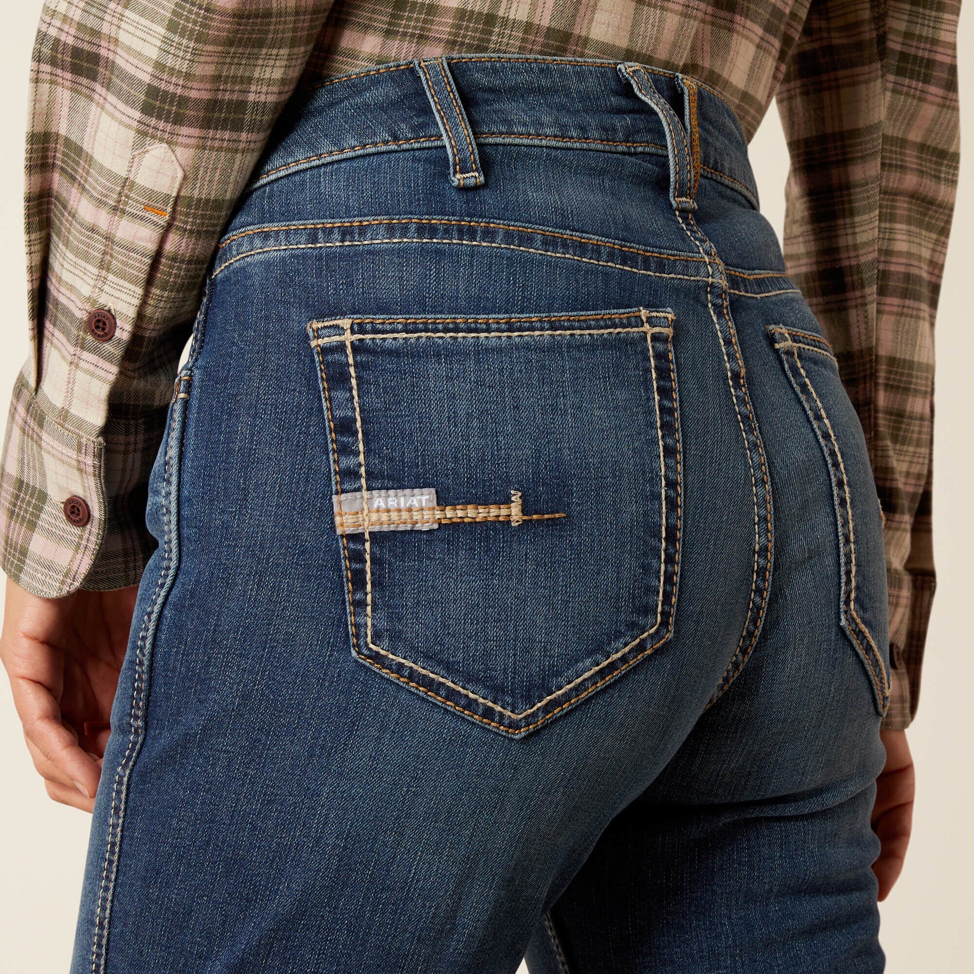Ariat Rebar High Rise Riveter DuraStretch Straight Leg Jeans