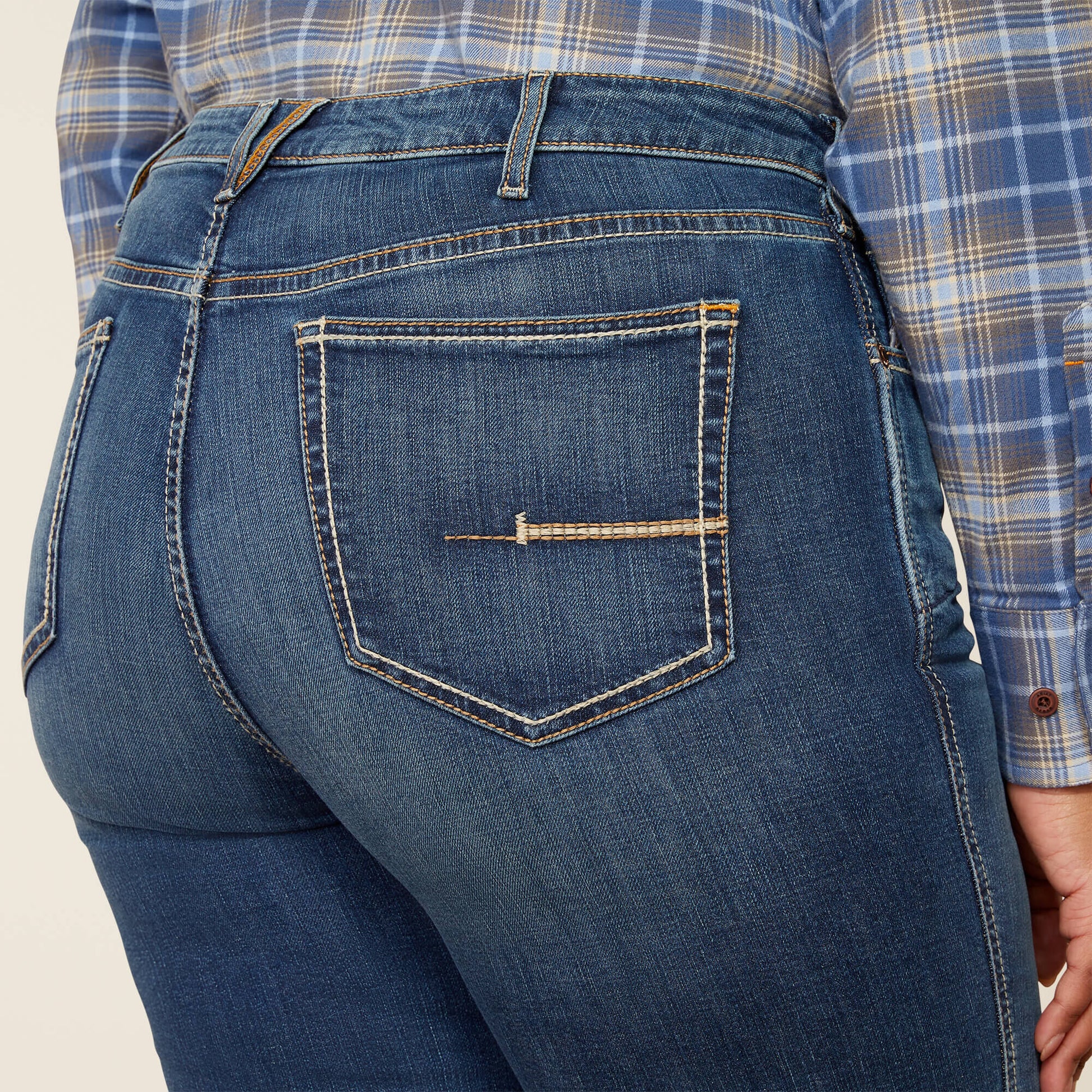Ariat Rebar High Rise Riveter DuraStretch Straight Leg Jeans