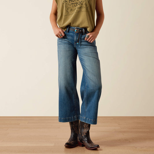 Ariat Perfect Rise Jazmine Wide Leg Crop Jeans